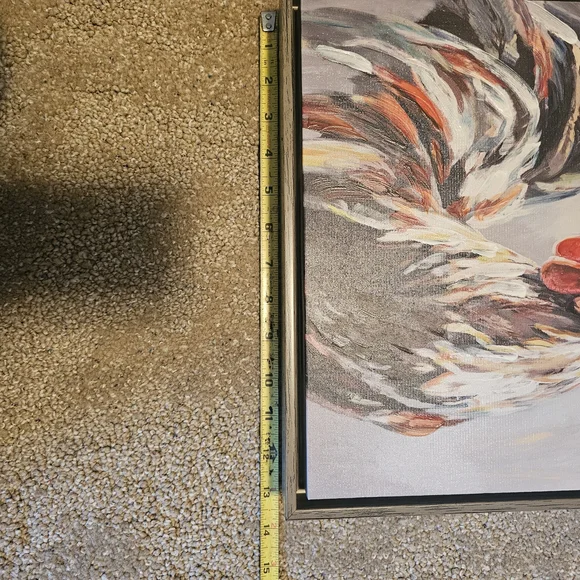 Colorful Rooster Canvas Art - Picture 2 of 4